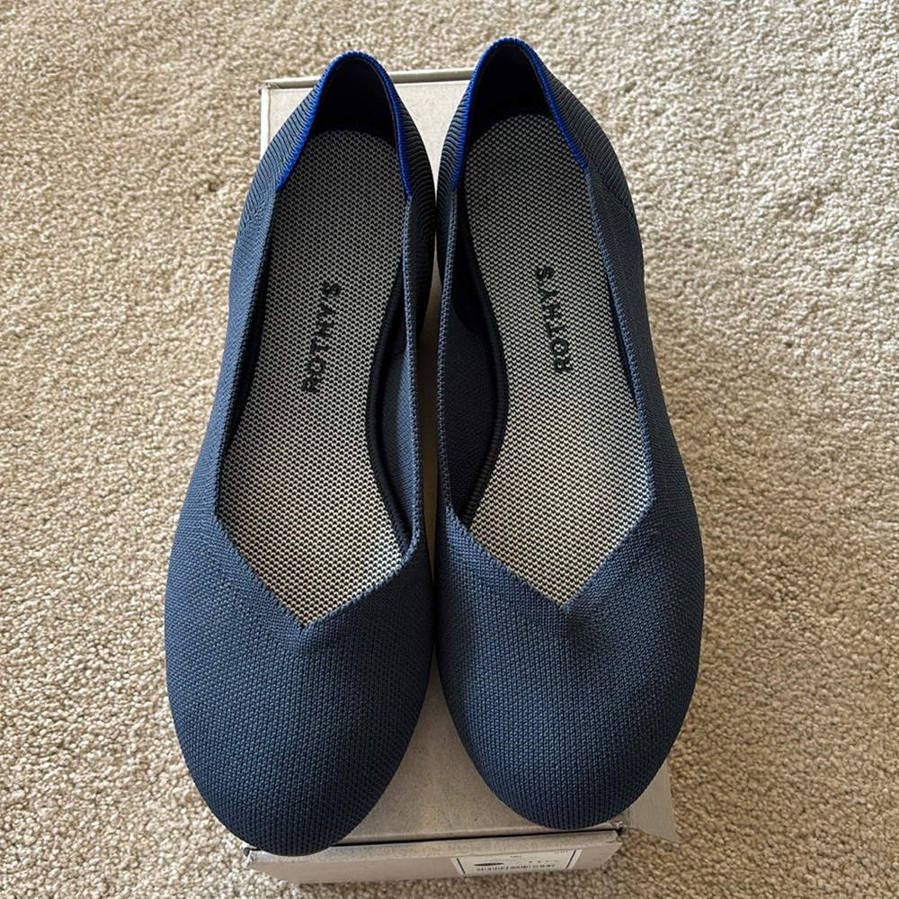 Rothy’s Navy Flats. Size 11.5.